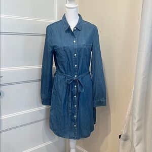 Old Navy Blue Long Sleeve Dress